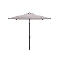 Safavieh 7.5 ft. Iris Square Umbrella, Grey & White PAT8404D